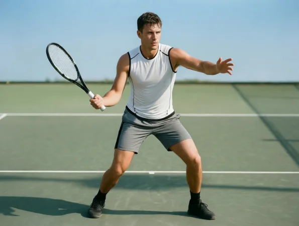 Vista dividida mostrando las tres superficies de tenis: tierra, hierba y pista dura